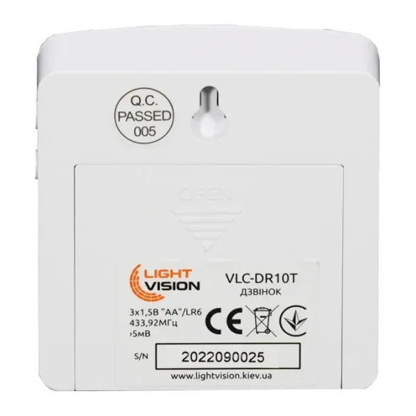 Light Vision VLC-DR10T(Tuya) Дверний дзвінок