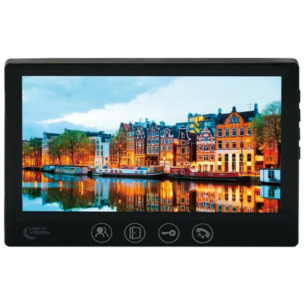 Light Vision AMSTERDAM FHD BLACK Відеодомофон