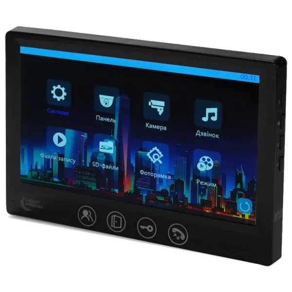 Light Vision AMSTERDAM FHD BLACK Відеодомофон