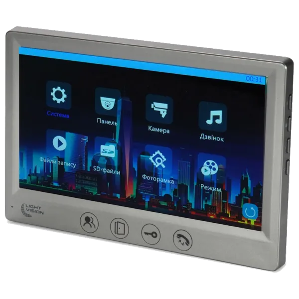 Light Vision AMSTERDAM FHD GRAY Відеодомофон
