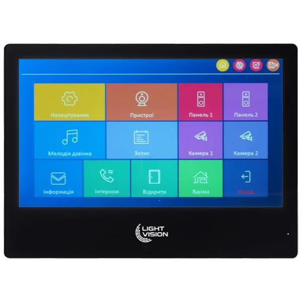 Light Vision SINGAPORE WiFi FHD BLACK (AI) 10" Відеодомофон