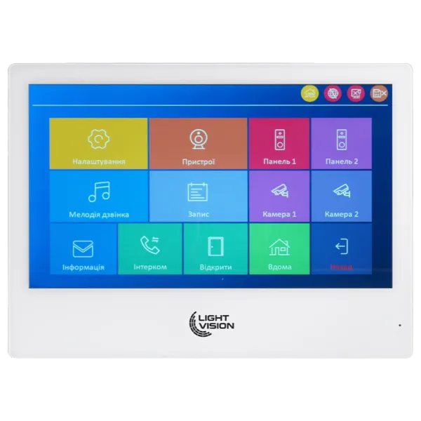 Light Vision SINGAPORE WiFi FHD WHITE (AI) 10" Відеодомофон