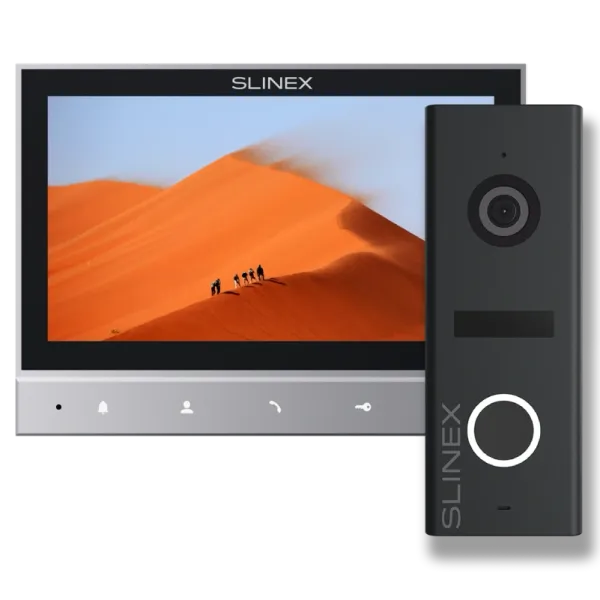 Slinex SK 7 Start (Slinex SK 7 grey + панель виклику ML-17HR graphite) Комплект відеодомофону