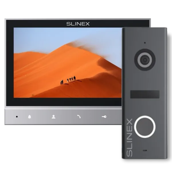 Slinex SK 7 Cloud (Slinex SK 7 Cloud grey + ML-17HD graphite) Комплект відеодомофон + панель виклику