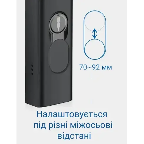 SEVEN LOCK SL-7763BF (72-92 мм) black Розумний замок (без врізної частини)