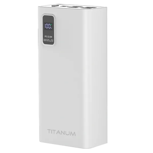 TITANUM 728S 30000mAh 22.5W White Повербанк