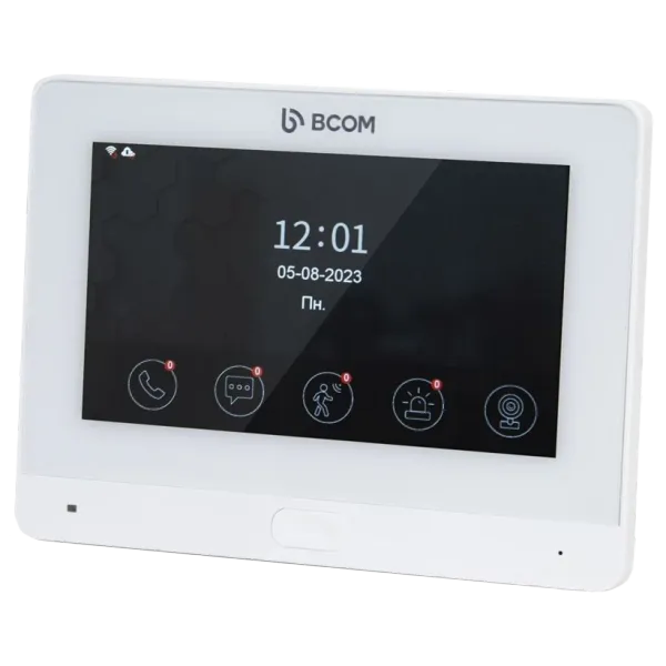 BCOM BD-760FHD/T White Відеодомофон