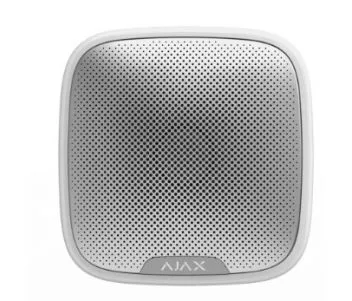 StreetSiren (white) Бездротова вулична сирена Ajax