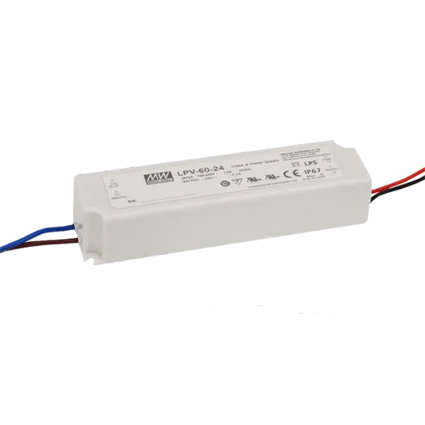Mean Well LPV-60-24 Rohs AC/DC 24В 2.5А Блок живлення