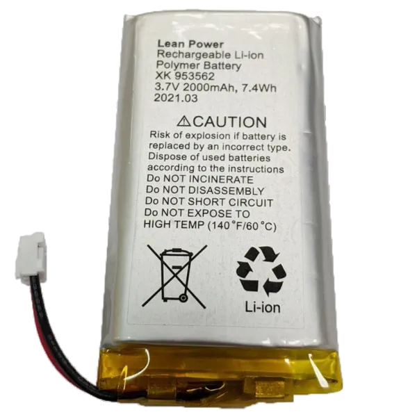 Ajax Hub, Hub Plus, Hub 2, Rex 3,7V 2000mAh 7.4Wh (XK-953562) Акумулятор двопіновий