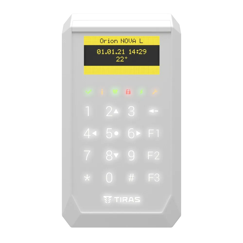 Tiras K-PAD OLED+ white Сенсорна OLED клавіатура Тірас