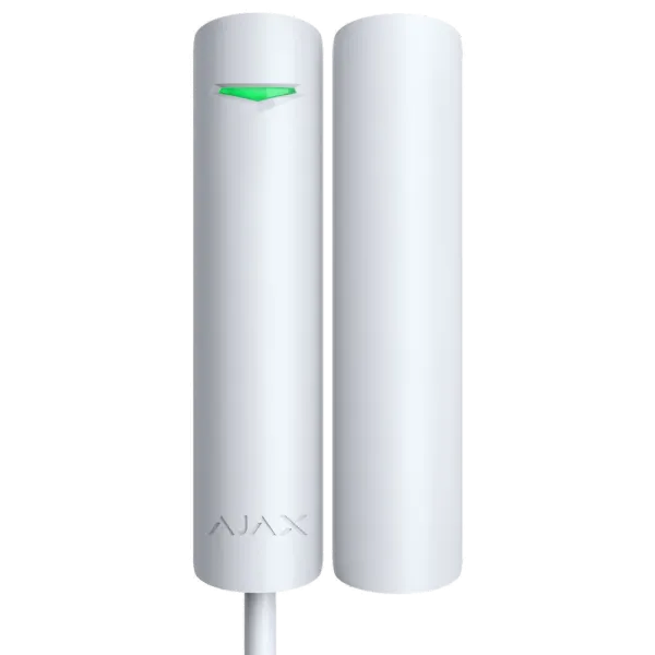 Дротовий магнітоконтактний сповіщувач Ajax Superior DoorProtect Plus white Fibra