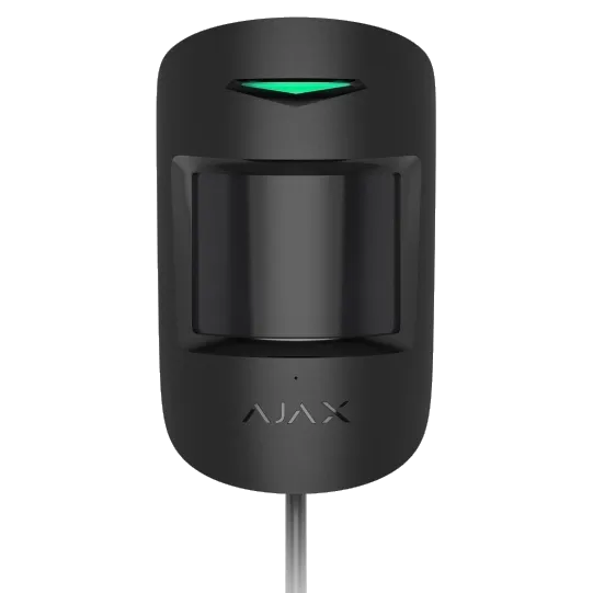 Дротовий сповіщувач руху та розбиття скла Ajax Superior CombiProtect black Fibra