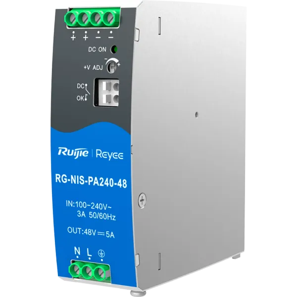 Ruijie RG-NIS-PA240-48 Джерело живлення AC/DC 240 Вт на DIN-рейку