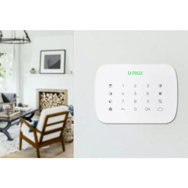 U-Prox Keypad G4 White Бездротова сенсорна клавіатура для чотирьох груп