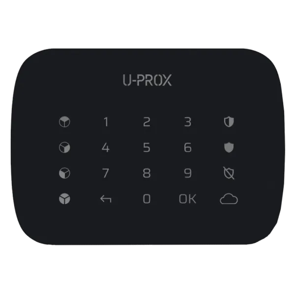 U-Prox Keypad G4 Black Бездротова сенсорна клавіатура для чотирьох груп