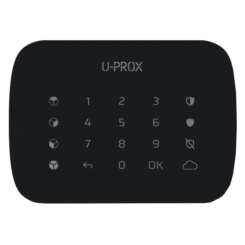 U-Prox Keypad G4 Black Бездротова сенсорна клавіатура для чотирьох груп