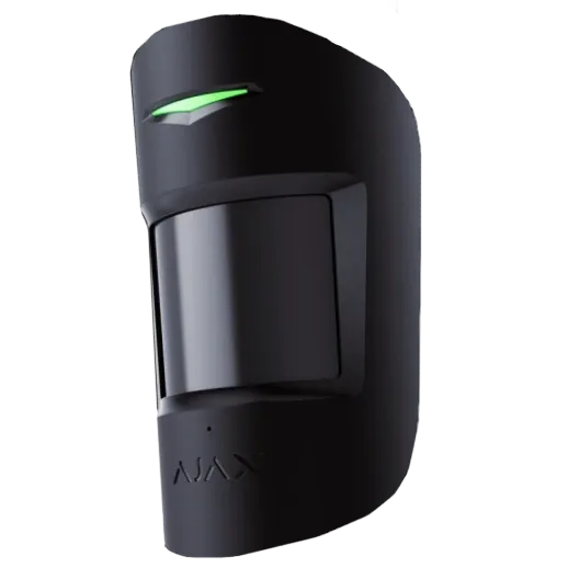 Бездротовий комбінований сповіщувач руху та розбиття скла Ajax Superior CombiProtect black Jeweller