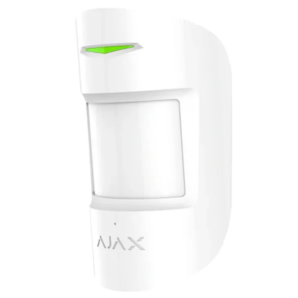 Бездротовий комбінований сповіщувач руху та розбиття скла Ajax Superior CombiProtect white Jeweller