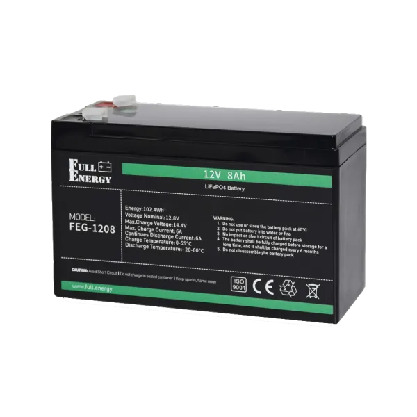 Full Energy FEG-128 12В 8А•г Літієва акумуляторна батарея
