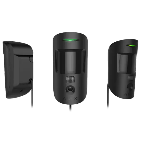 Дротовий сповіщувач руху з підтримкою фотоверифікації Ajax Superior MotionCam (PhOD) black Fibra