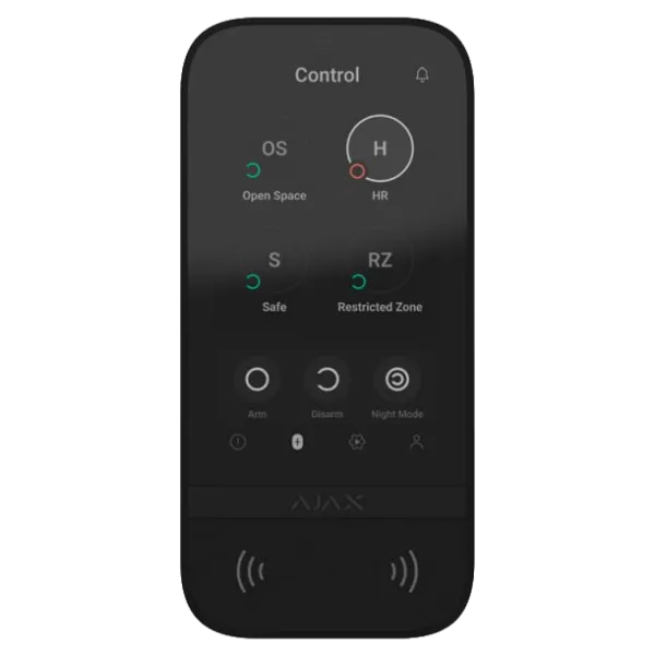 Ajax KeyPad TouchScreen (8EU) black Клавіатура