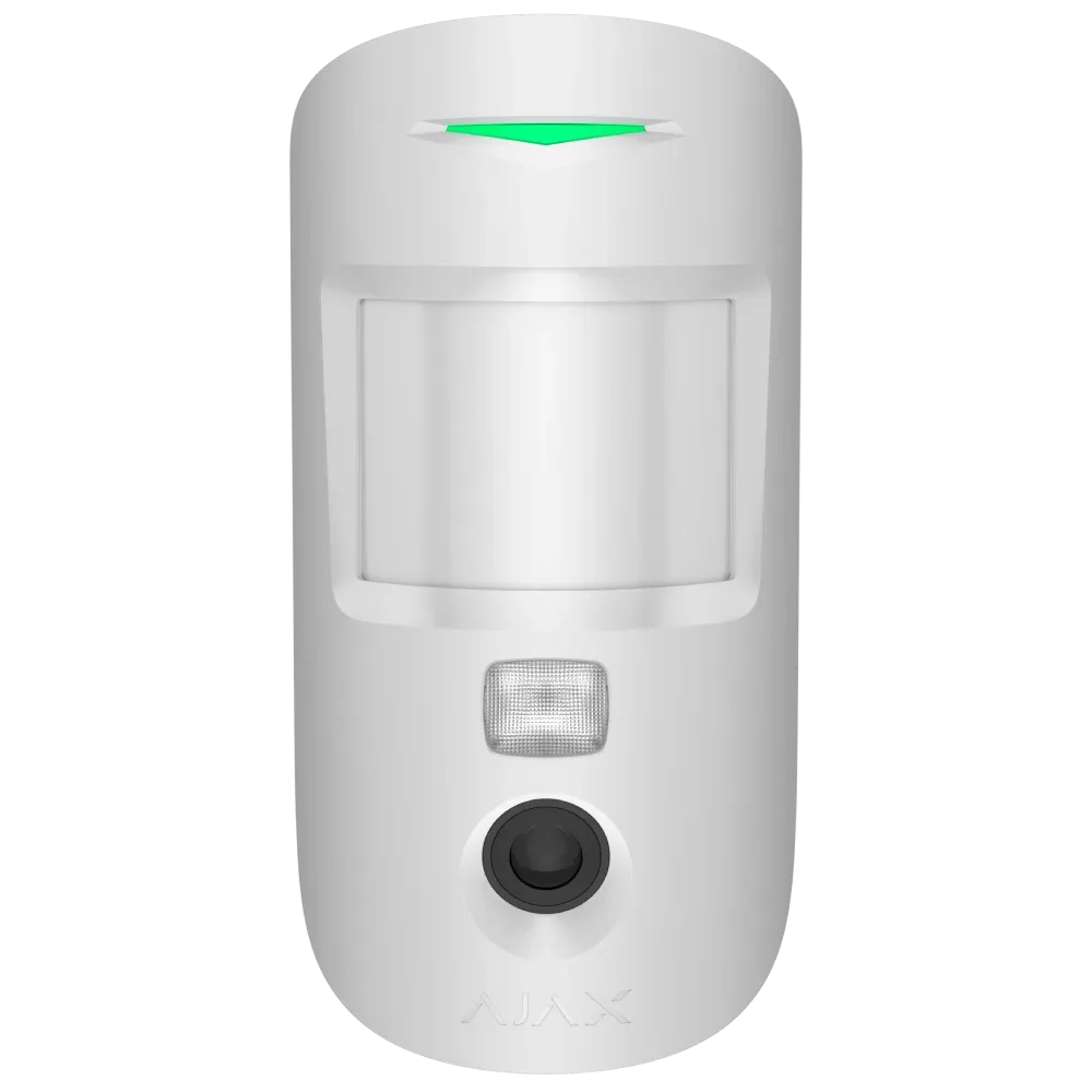 Бездротовий сповіщувач руху з камерою Ajax Superior MotionCam HD (PhOD) white Jeweller