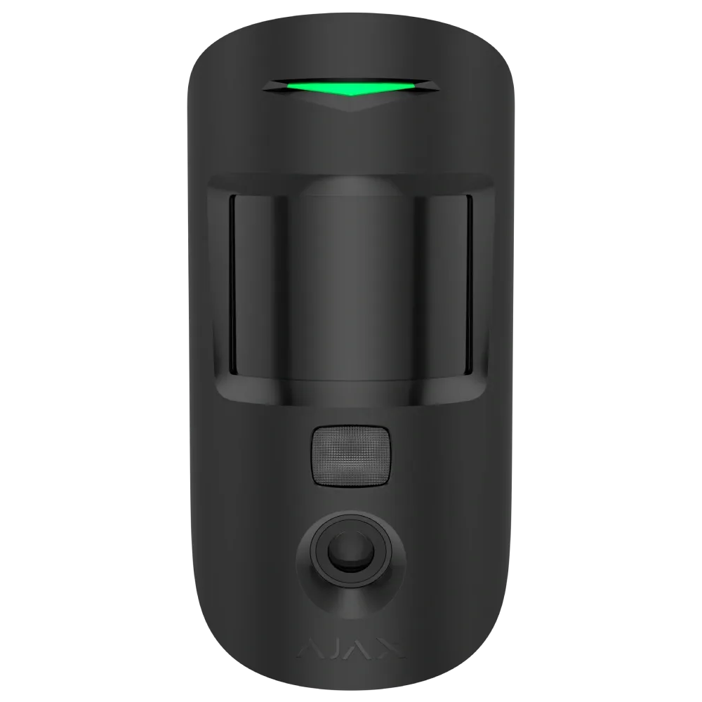 Бездротовий сповіщувач руху з камерою Ajax Superior MotionCam HD (PhOD) black Jeweller