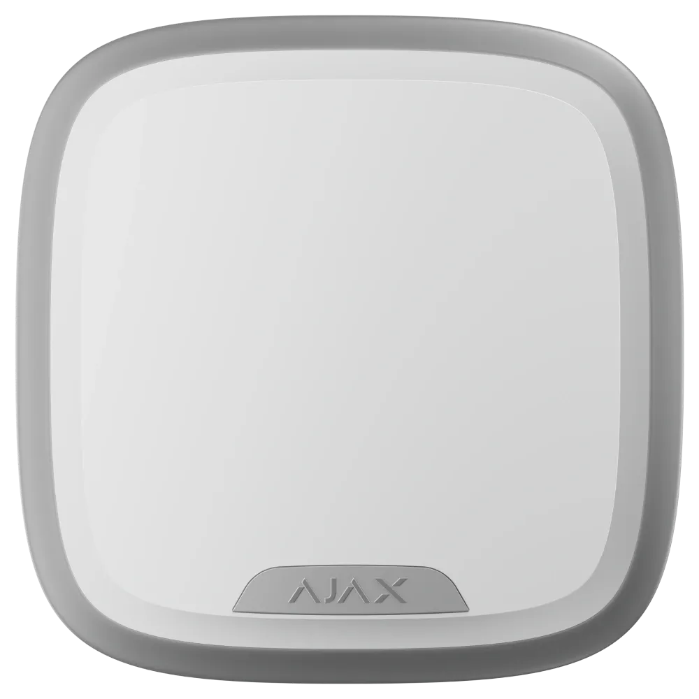 Бездротова вулична сирена Ajax Superior StreetSiren Plus white Jeweller