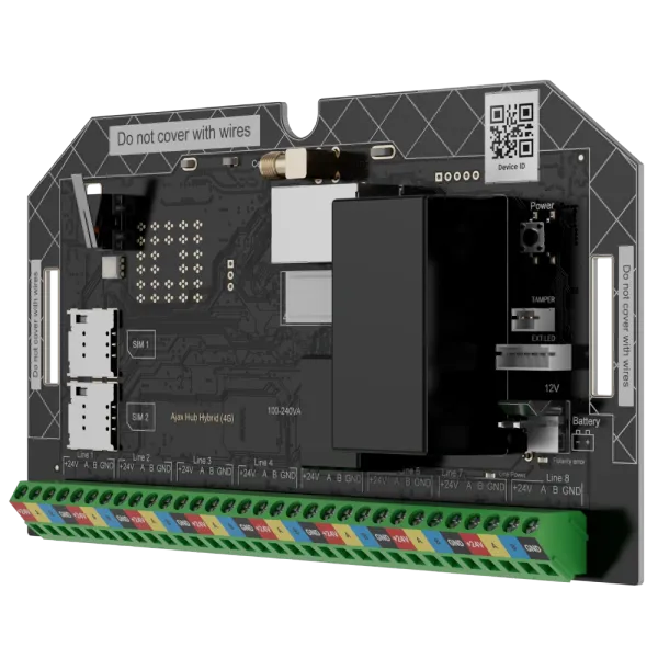 Охоронна централь Ajax Superior Hub Hybrid (4G) (without casing) Fibra
