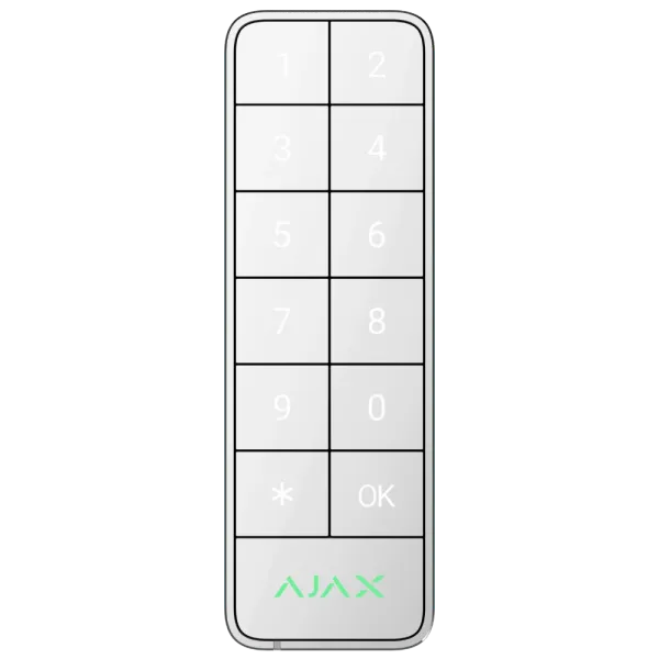 Дротова клавіатура Ajax Superior Keypad Outdoor white Fibra
