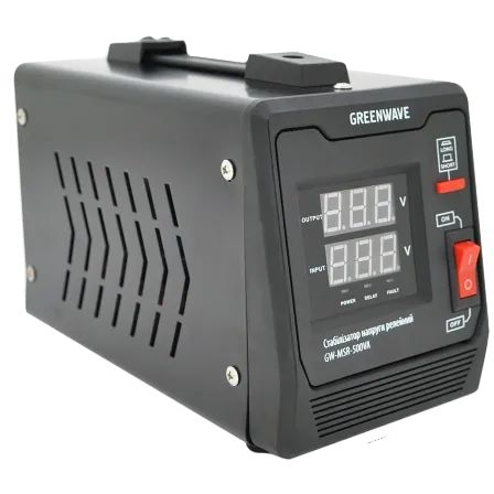 Green Wave Mauser 500VA (350Вт) Стабілізатор напруги релейний 1xShuko, DC140-260V, AC220, BOX, Q