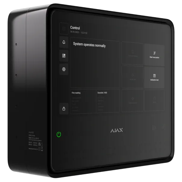 Ajax EN54 Fire Hub black Пожежна централь