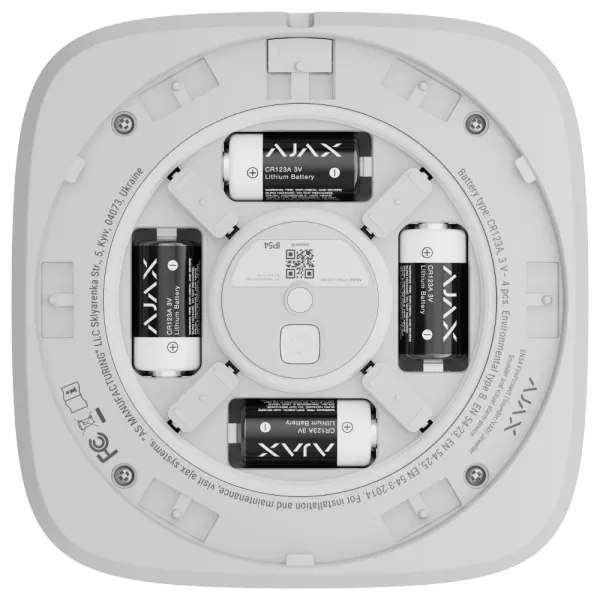 Ajax EN54 FireProtect (Sounder/VAD) white пожежний світлозвуковий Cповіщувач