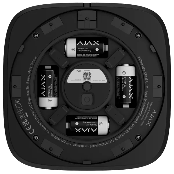 Ajax EN54 FireProtect (VAD) black пожежний світловий Cповіщувач