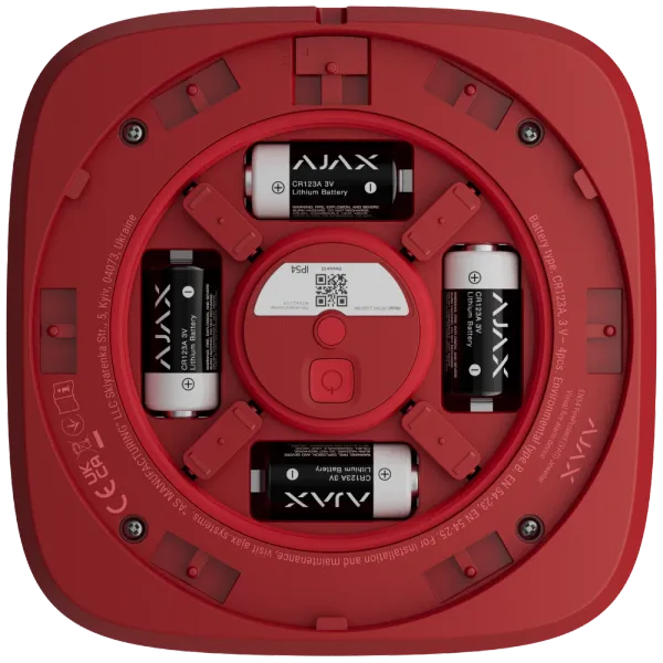 Ajax EN54 FireProtect (VAD) red пожежний світловий Cповіщувач