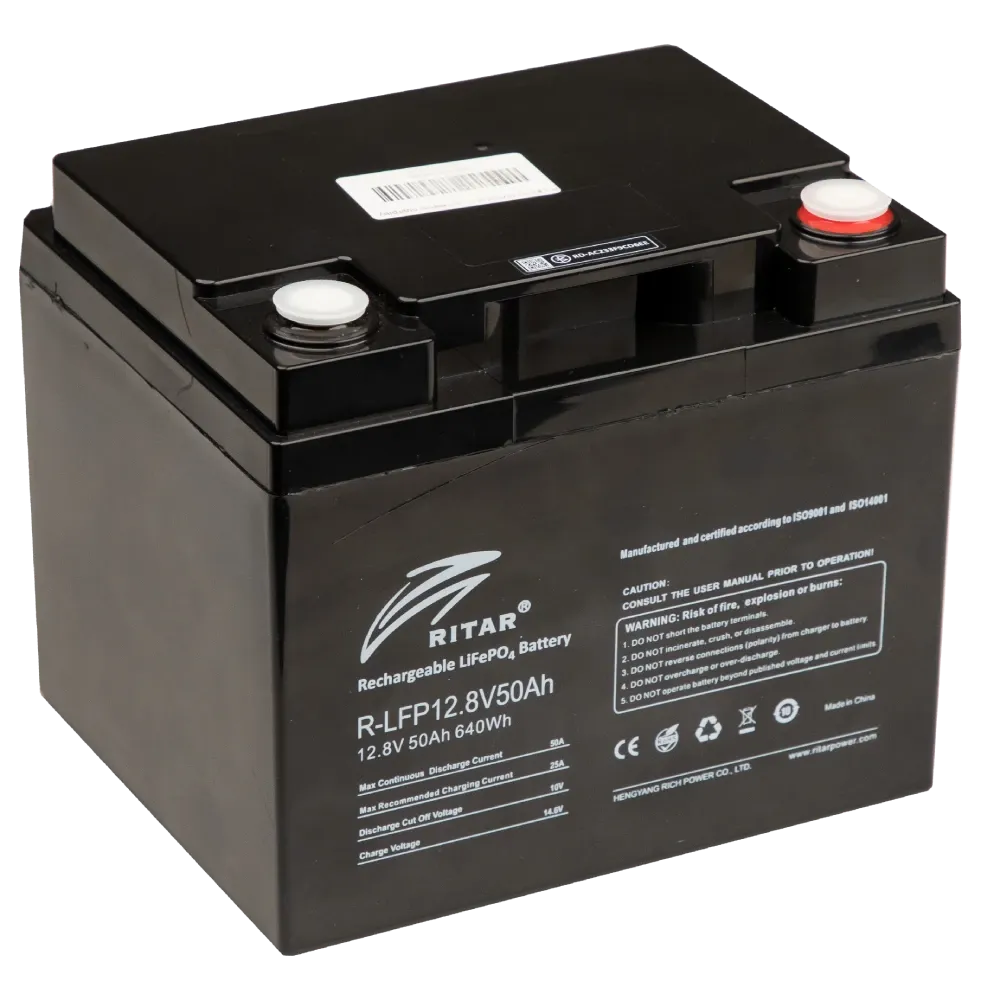 Ritar R-LFP12.8V50AH Акумуляторна батарея з bluetooth