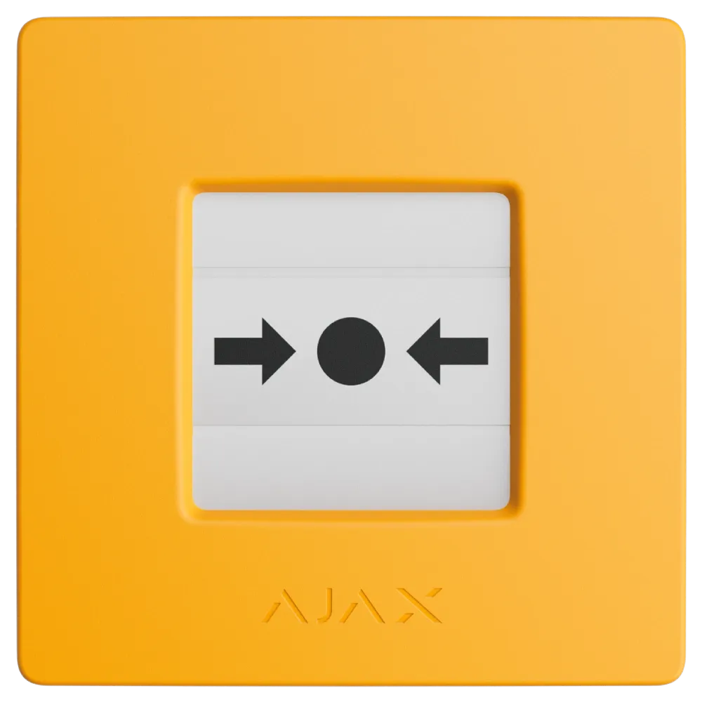 Ajax Manual Call Point (Yellow) ручний бездротовий Сповіщувач