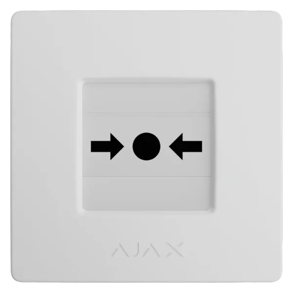 Ajax Manual Call Point (White) (8EU) ASP ручний бездротовий Сповіщувач