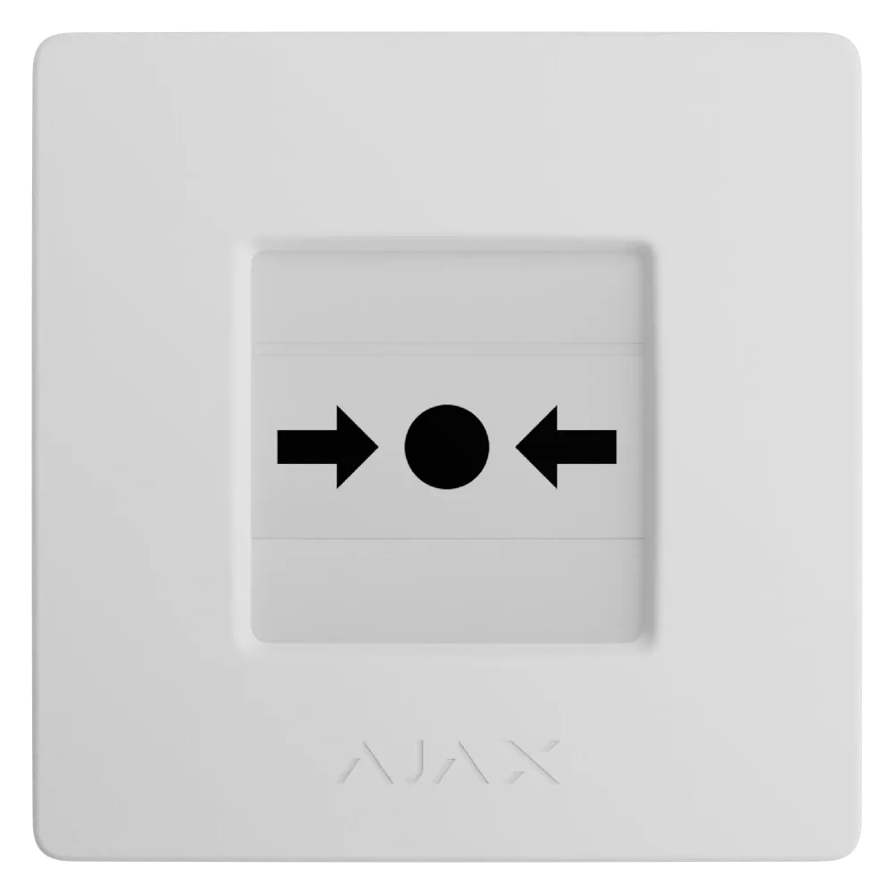 Ajax Manual Call Point (White) (8EU) ASP ручний бездротовий Сповіщувач