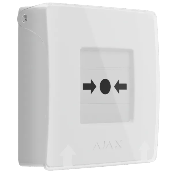 Ajax Manual Call Point (White) (8EU) ASP ручний бездротовий Сповіщувач
