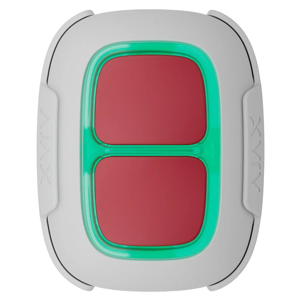 Тривожна кнопка Ajax Superior DoubleButton G3 Jeweller white