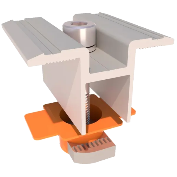 Kripter Domino V3-4 L6200 Кріплення наземної оцинкованої стійки у зборі