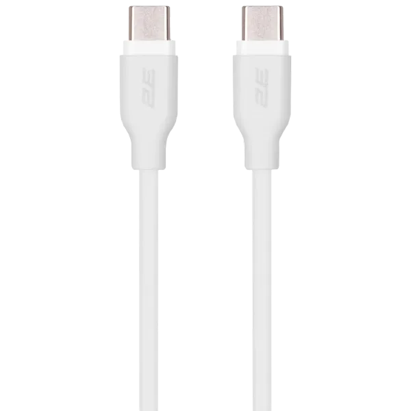 2E Type-C Glow USB-C > USB-C Кабель заряджання/синхронізації 1м 60Вт білий