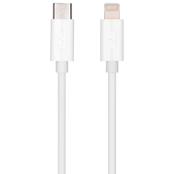 2E Type-C GlowUSB-C > Lightning Кабель заряджання/синхронізації 1м білий