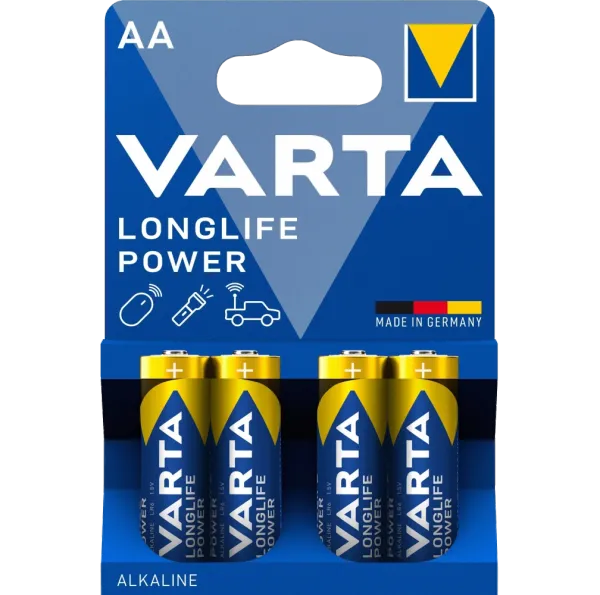 AA VARTA HIGH ENERGY/LONGLIFE POWER BLI 4 ALKALINE Батарейка