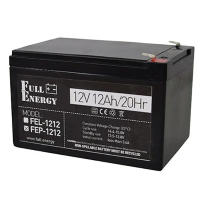 Full Energy FEP-1212 12 А•г 12В Свинцево-кислотна акумуляторна батарея
