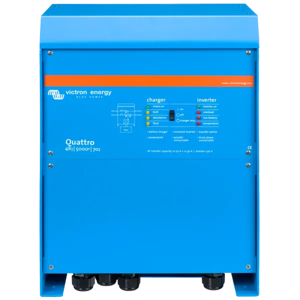 VictronEnergy Quattro 48/5000/70-100/100 однофазний чиста синусоїда Інвертор