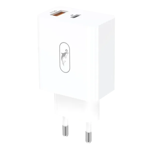 SkyDolphin SC02 (2USBx2.4A) White (MZP-000185) Мережевий зарядний пристрій