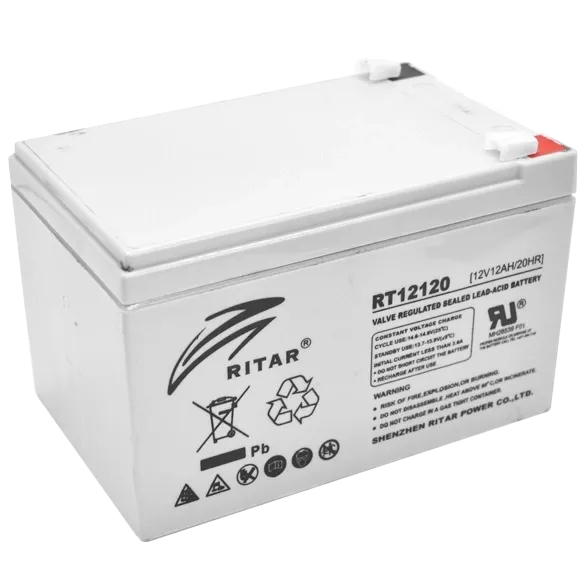AGM RITAR RT12120B 12V 12Ah Акумуляторна батарея